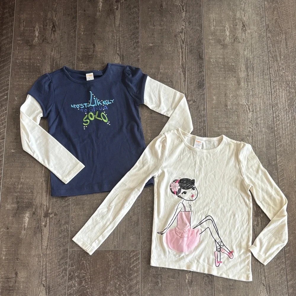 Lot of 2 Gymboree Long Sleeve Tees